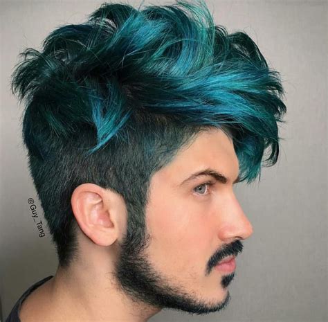 blue ombre hair|blue ombre hair men.